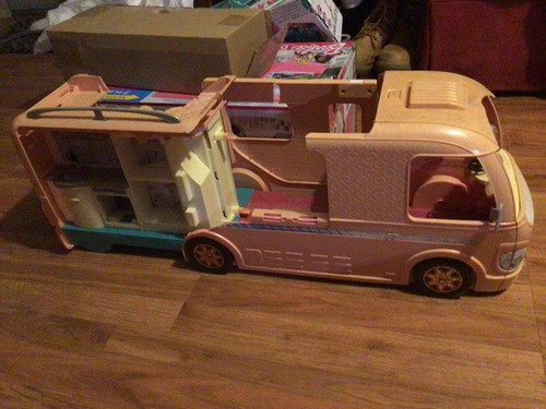 Barbie camper play set view - set,
