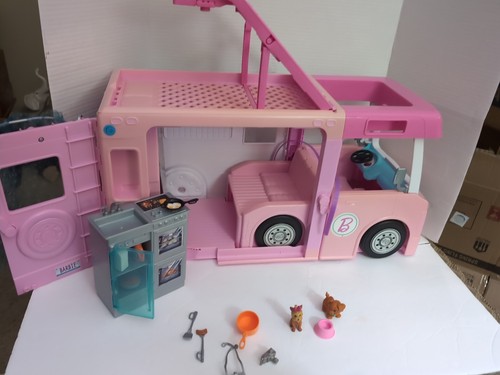 Barbie camper with accessories - with,