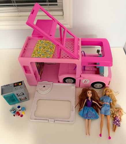 Barbie dolls camper - dolls,, playset