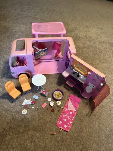 Barbie pop out glam camper - camper, rv